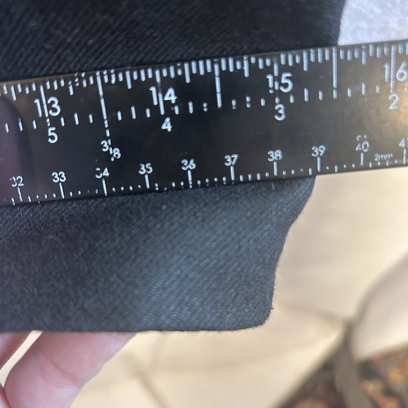 Vince Women Pants 16 Black Italian Wool Blend Wide Leg High Waist 4 Pockets - Picture 11 of 13